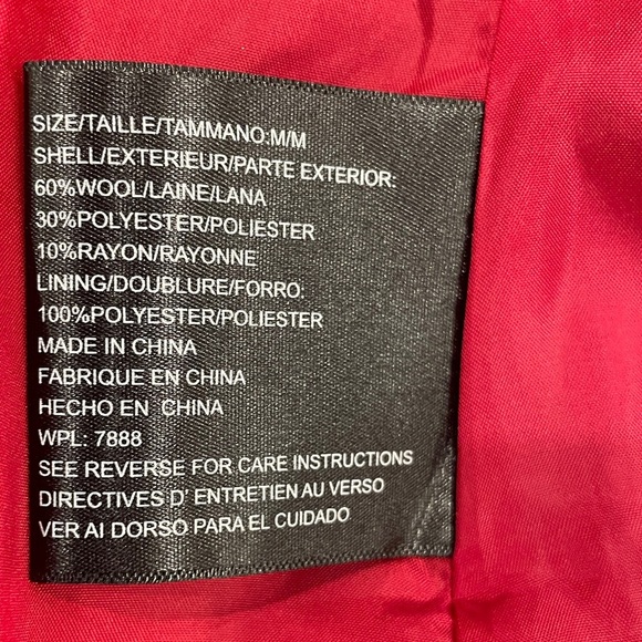 MICHAEL Michael Kors Vibrant Red Pea Coat - Picture 10 of 10